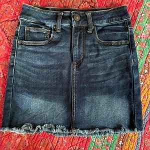 American Eagle High Rise Denim Mini Skirt size 0
